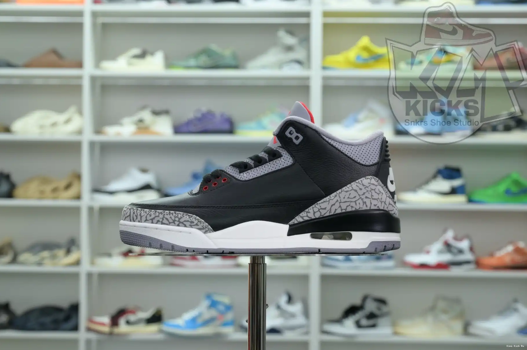 Air Cement Jordan Kimikick Reimagined” 3“Black 0325
